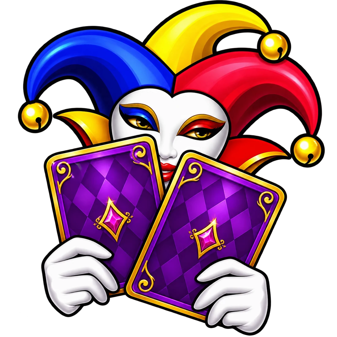 Ilustración original del Joker; no es una captura de una partida